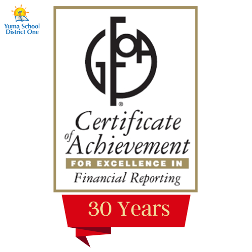 Certificate of Achievement for Excellence in Financial Reporting - 30 Years