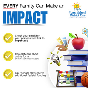 Every family can make an impact graphic with the information from the newsarticle